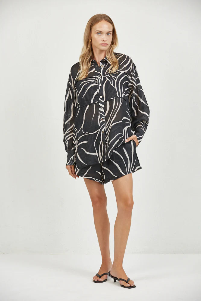 Aude Two Piece Set Black