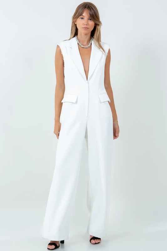 Noella Jumpsuit White