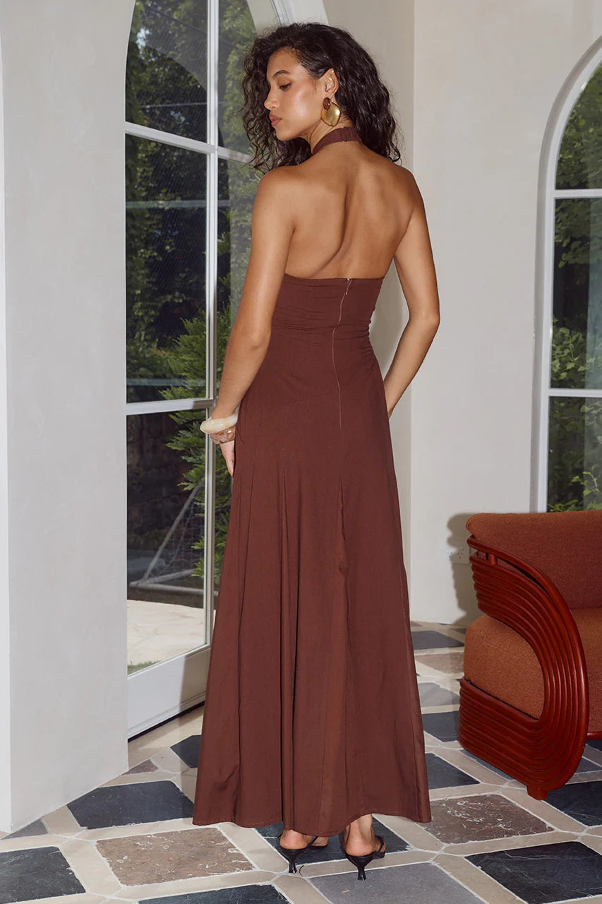 Sahara Maxi Dress Chocolate