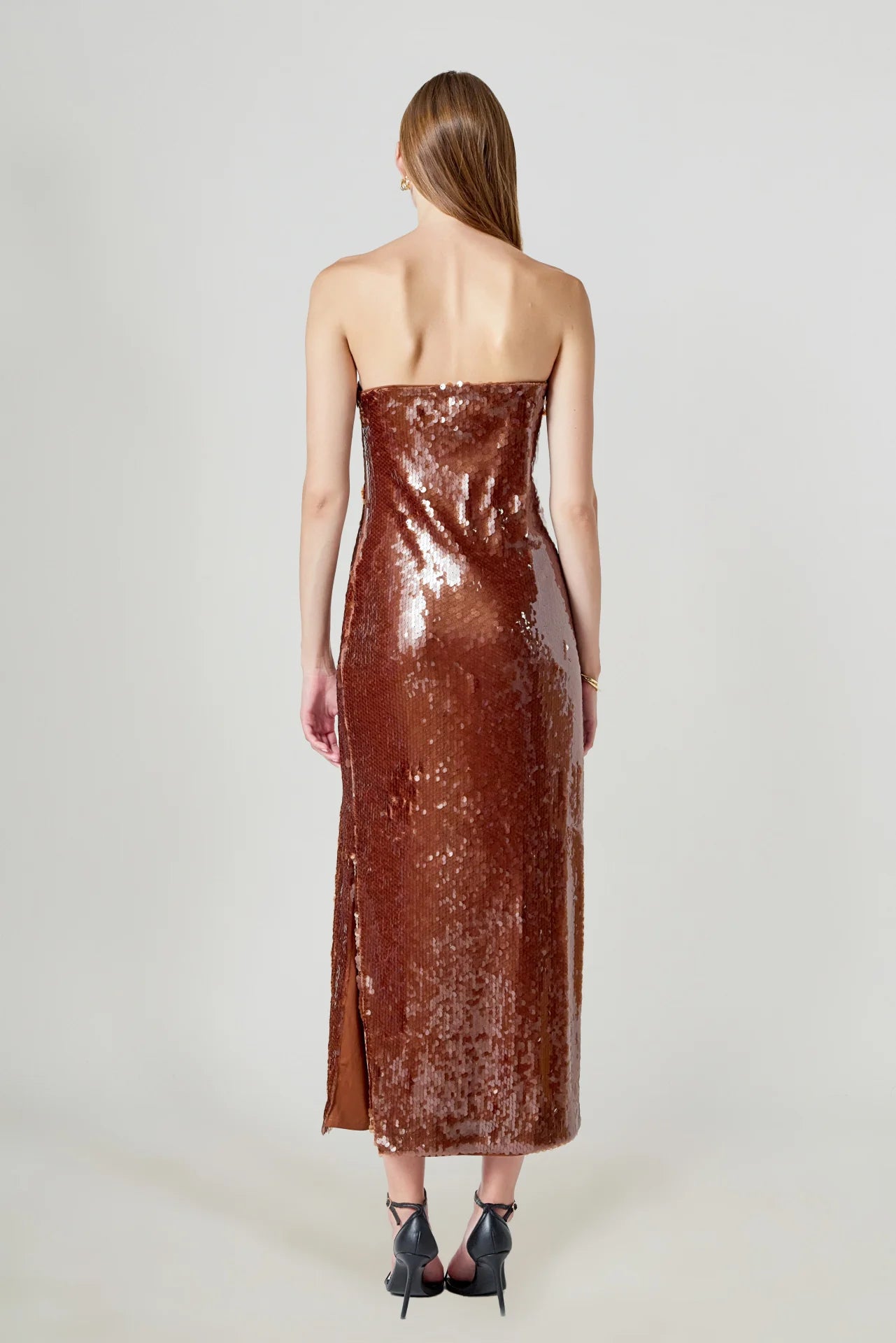 Lidia Maxi Dress Brown