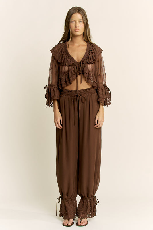 Eleanor Two Piece Set Brown