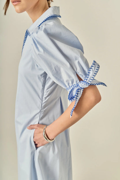 Marcie Midi Dress Powder Blue