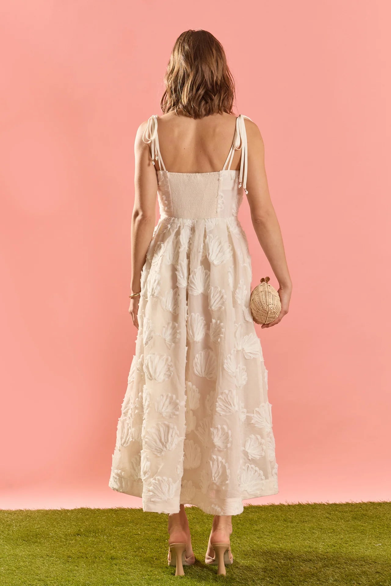 Karlie Midi Dress Off White