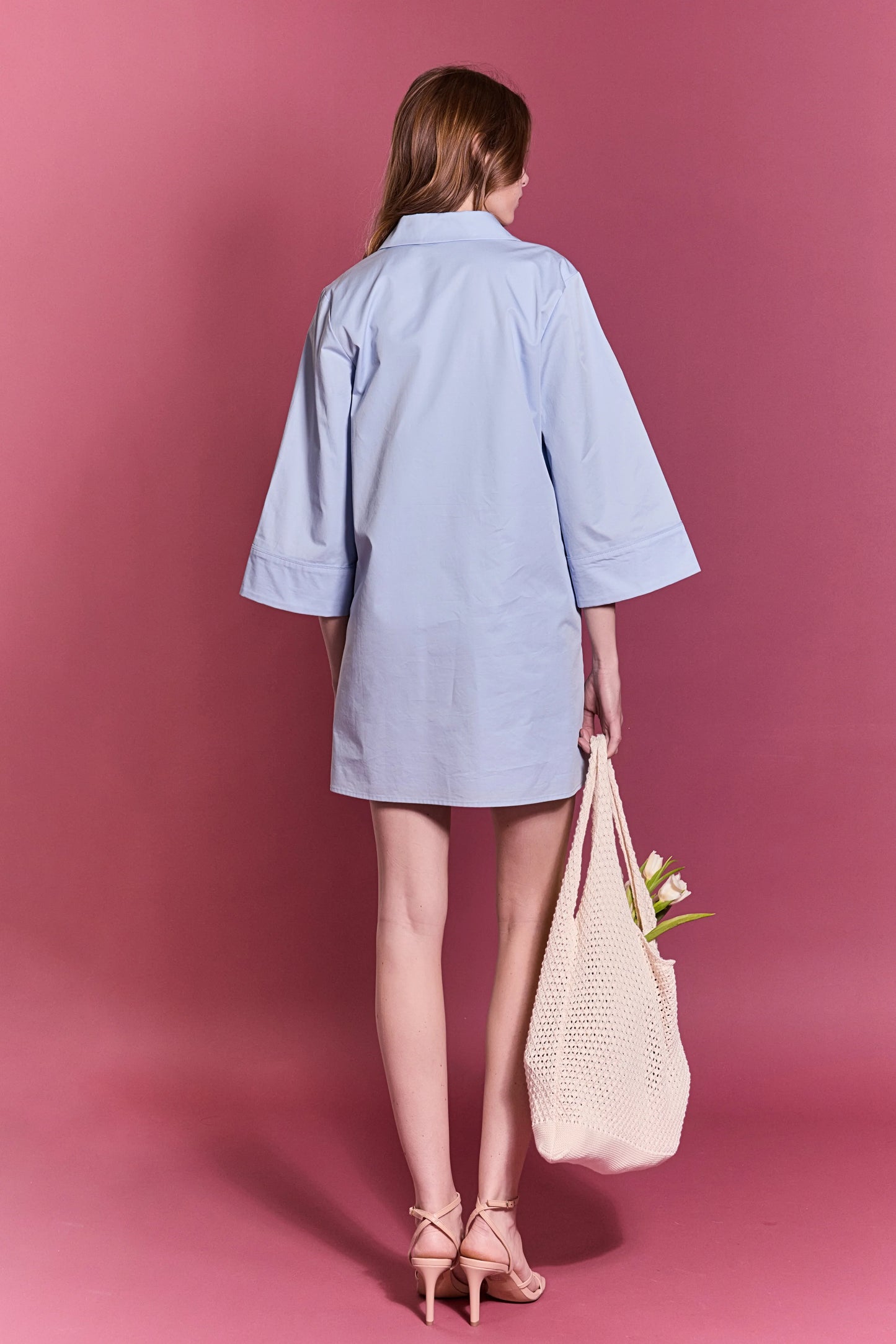 Vixen Mini Dress Powder Blue