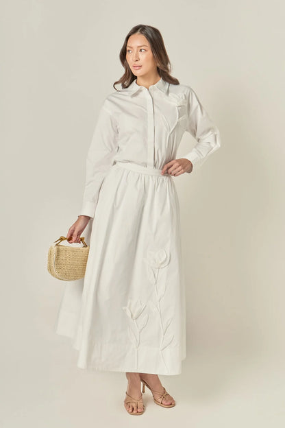 Auda Two Piece Set White
