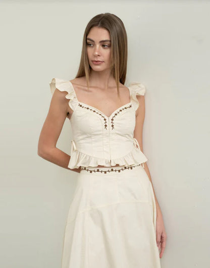 Gretta Two Piece Set Cream
