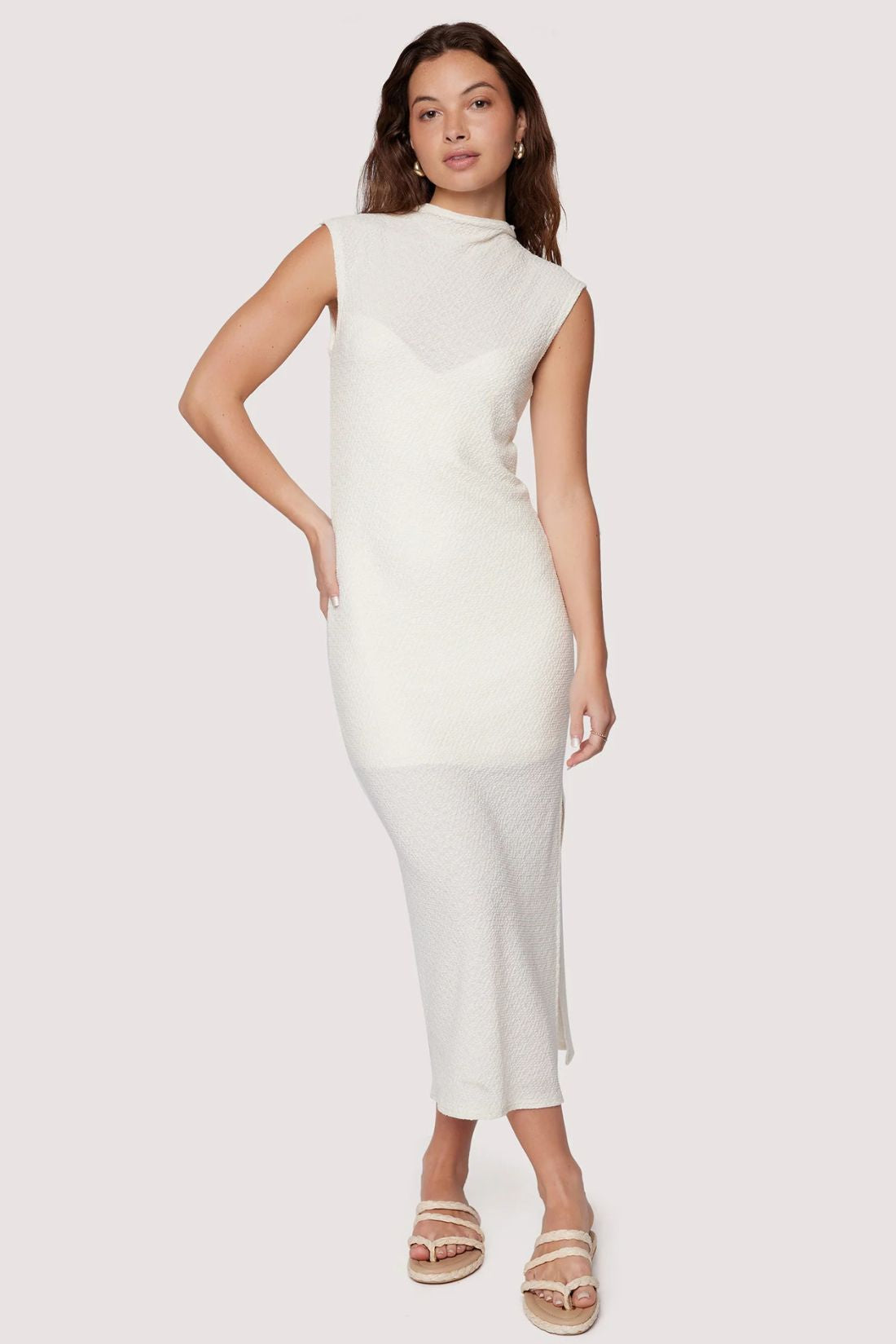 Marseille Midi Dress Cream
