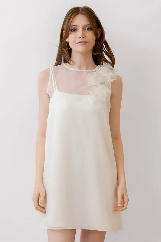 Kenia Mini Dress White