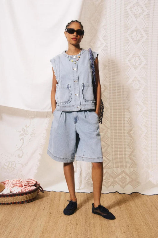Gaspare Two Piece Set Denim