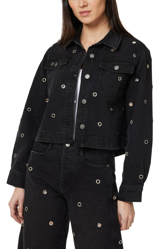 Evie Jacket Whashed Black