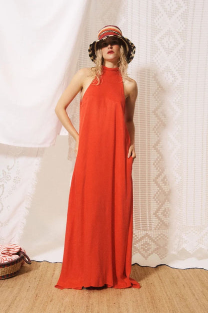 Castello Dress Coral
