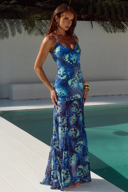 Tulia Maxi Dress Blue