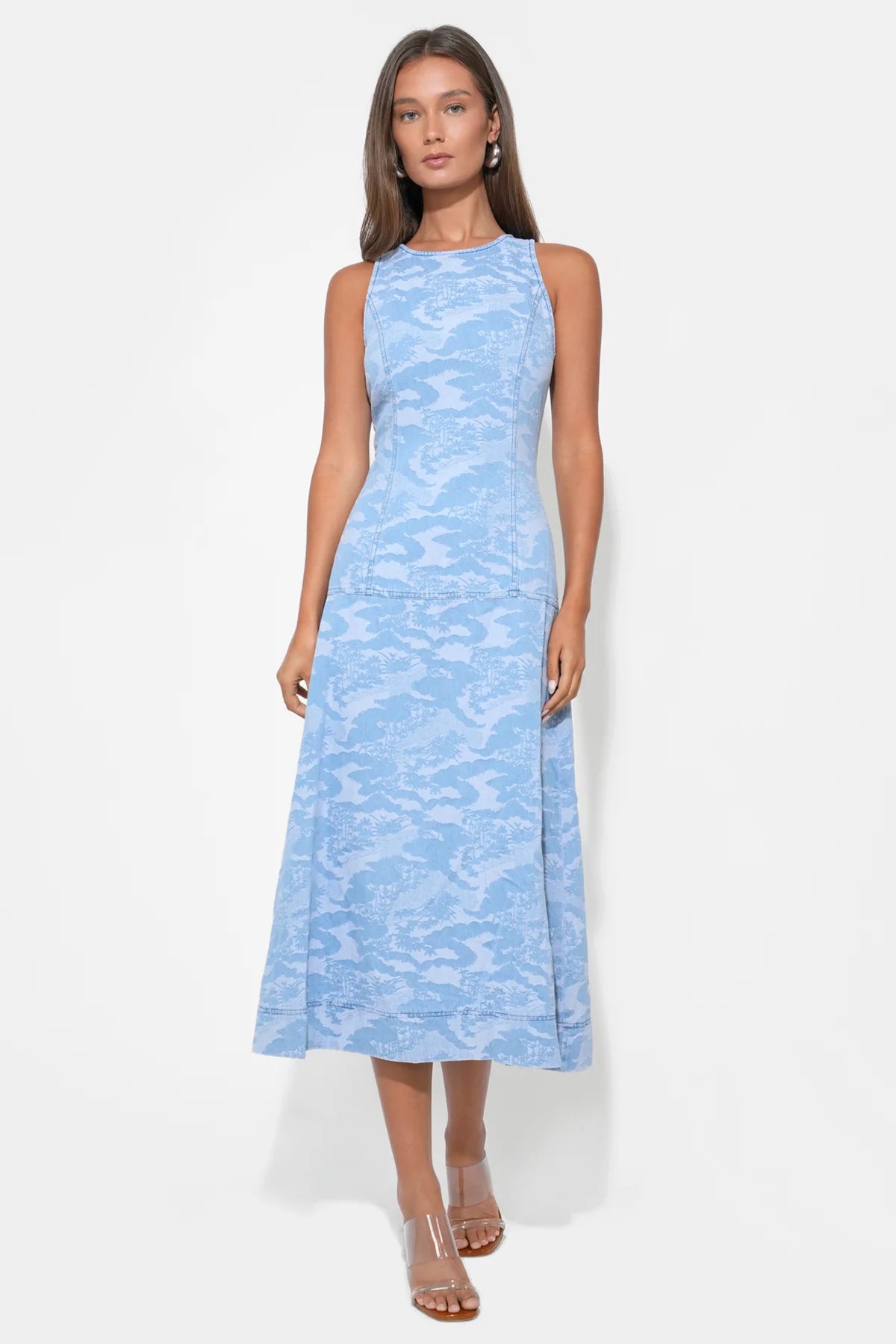 Vivienne Midi Dress Denim