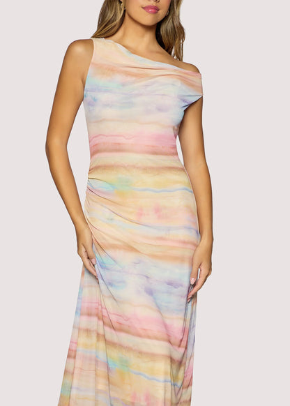 Sunset Maxi Dress Orange Multi