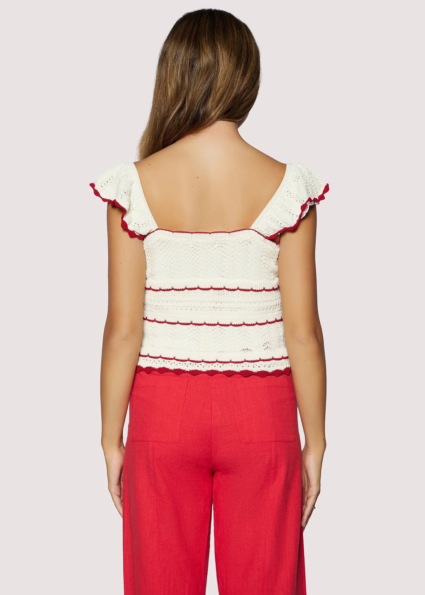 Rio Top Cream Red