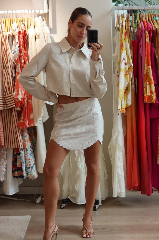 Cayla Two Piece Set Oatmeal