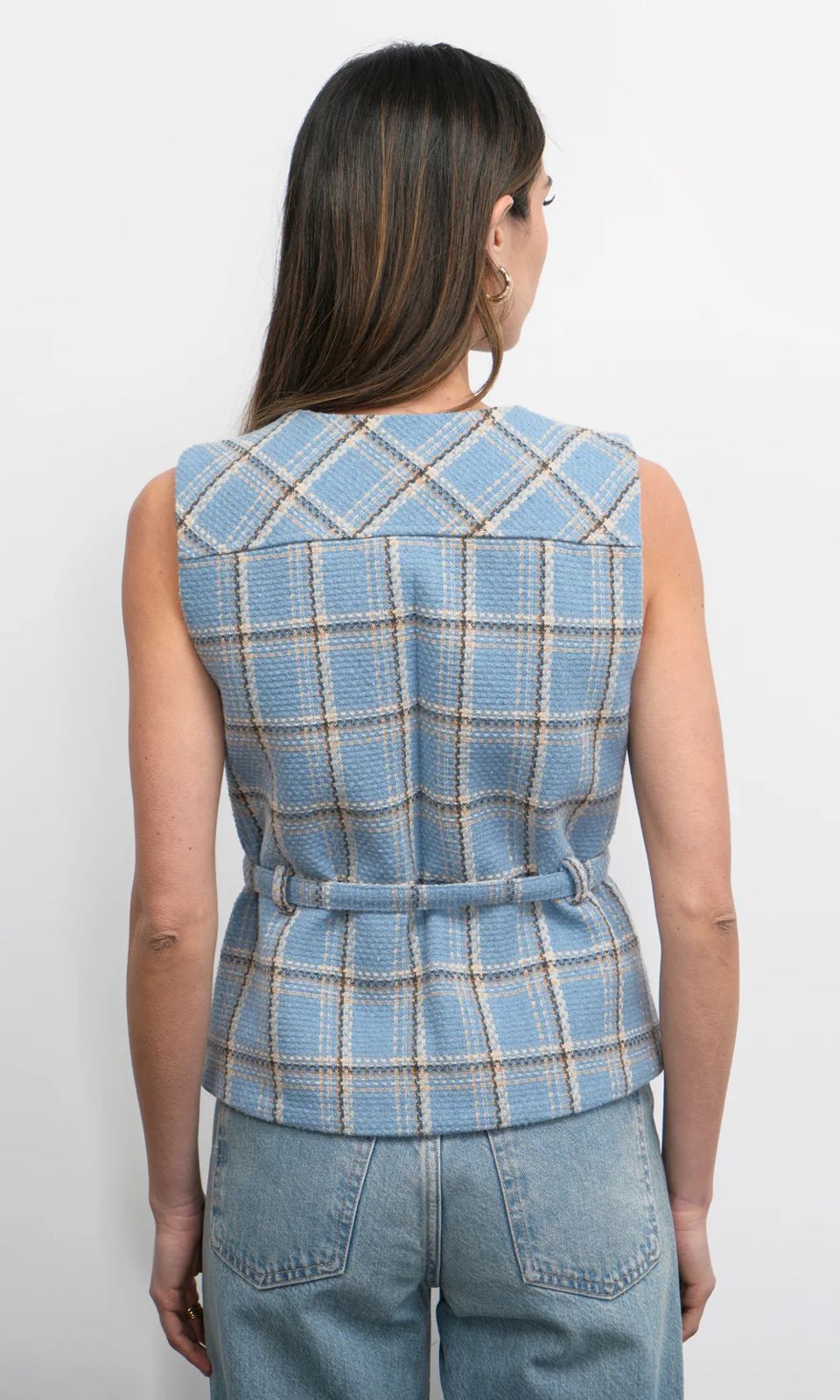 Sloane Vest Retro Blue