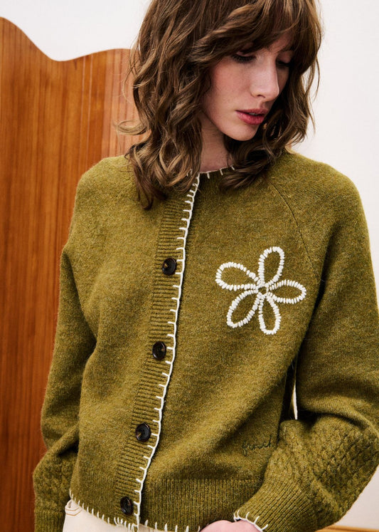 Bergamote Cardigan Olive