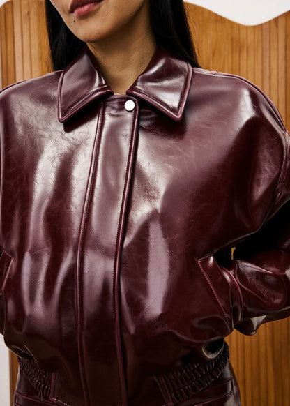 Bomber Jacket Bordeaux