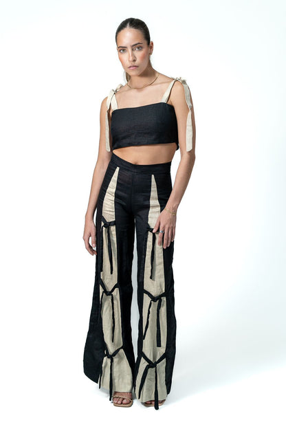 Nassau Two Piece Set Black Beige