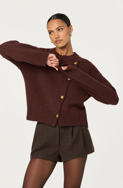 Jackeline Cardigan Wine