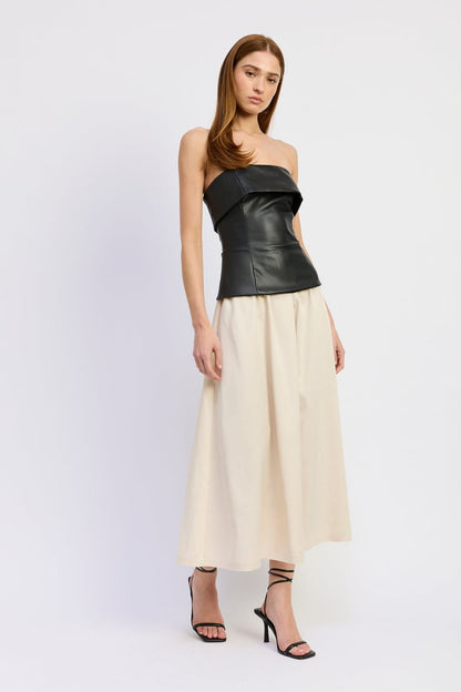 Grace Midi Dress Black Ivory