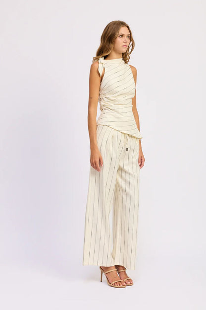 Laura Two Piece Set Ivory Black