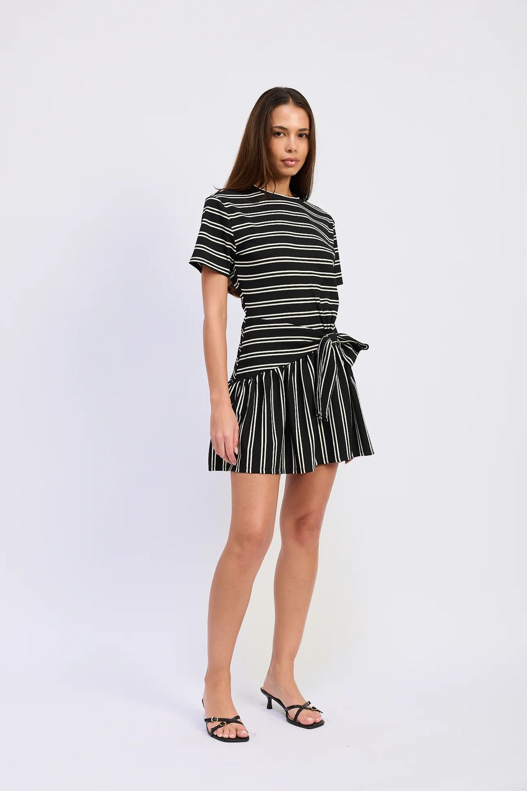 Klara Mini Dress Black Ivory