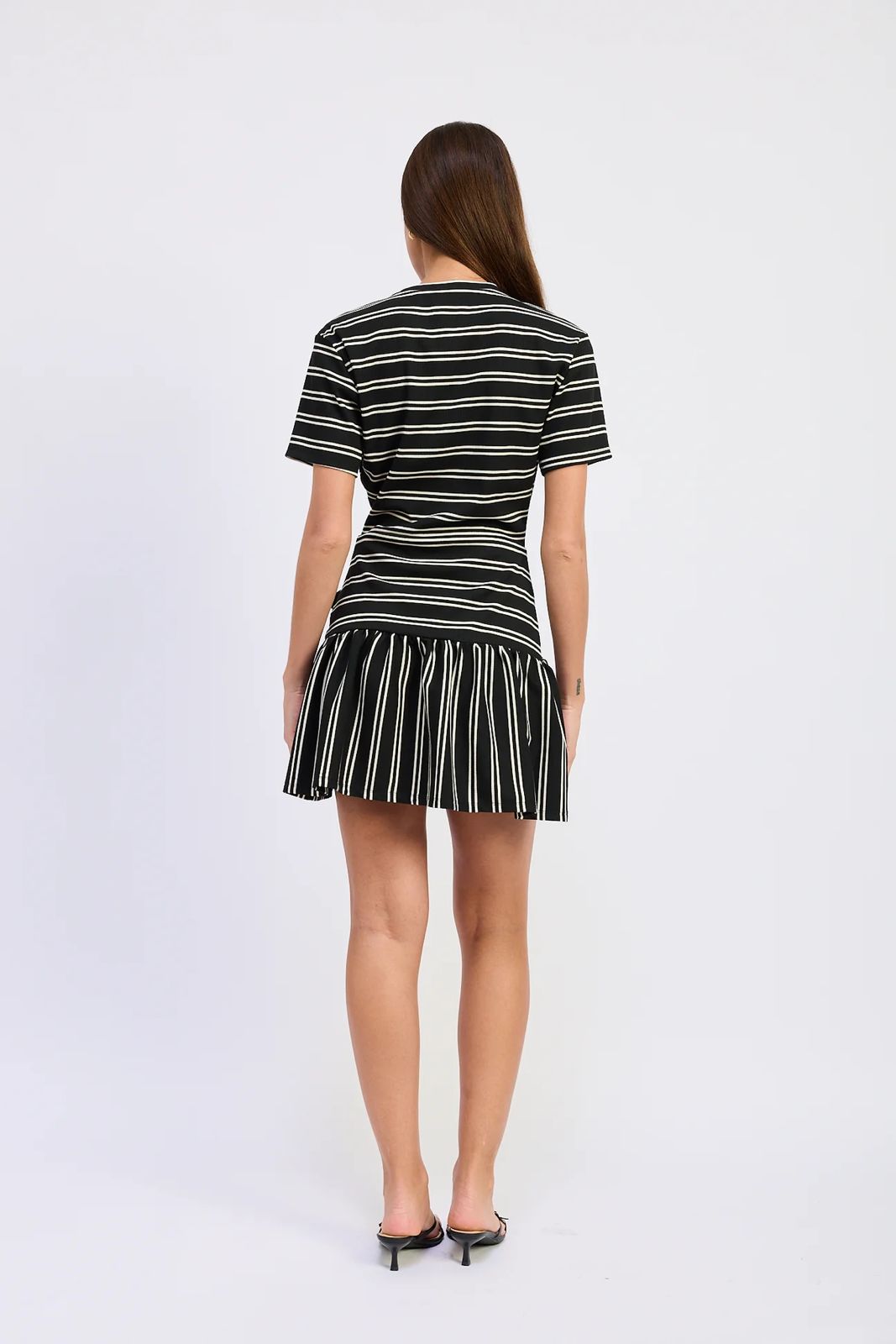 Klara Mini Dress Black Ivory