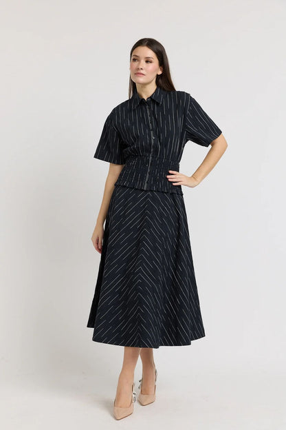 Odina Two Piece Set Ivory Black