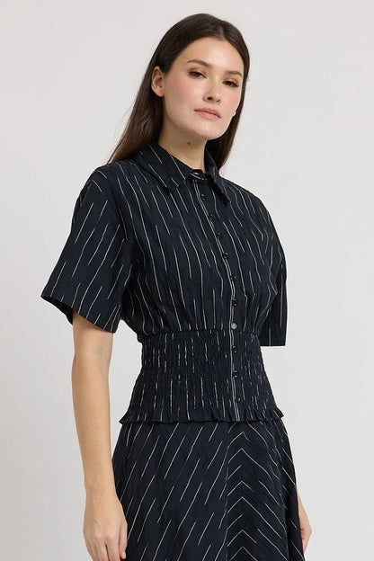Odina Two Piece Set Ivory Black