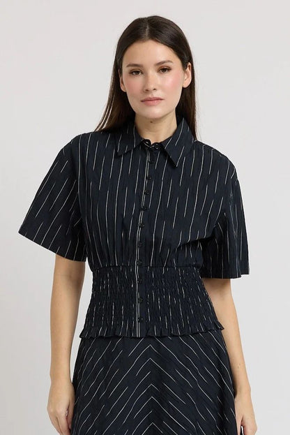 Odina Two Piece Set Ivory Black