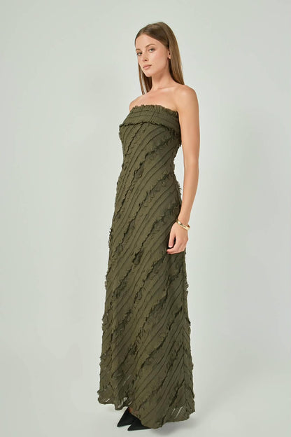 Fernanda Maxi Dress Olive Brown