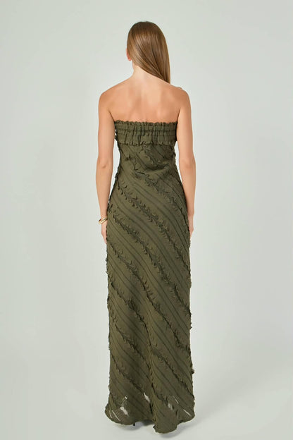 Fernanda Maxi Dress Olive Brown