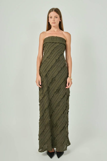 Fernanda Maxi Dress Olive Brown