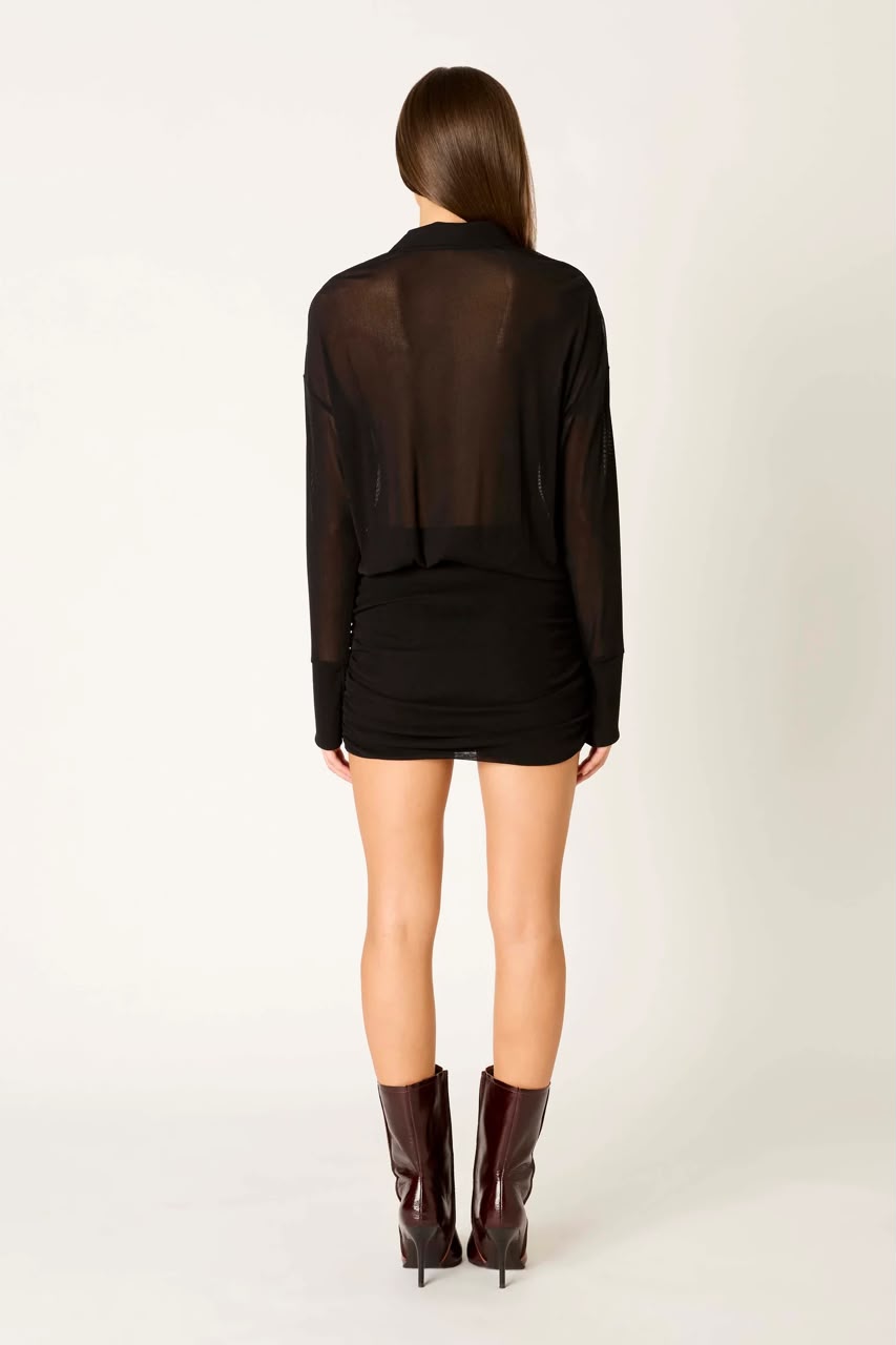Belladonna Shirt Dress Black