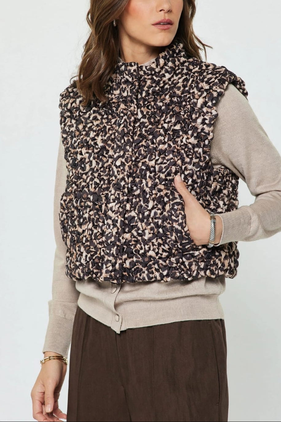 Amara Vest Leopard