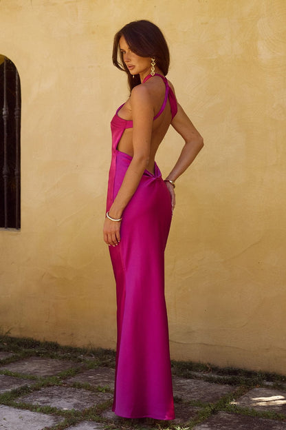 Chara Maxi Dress Magenta