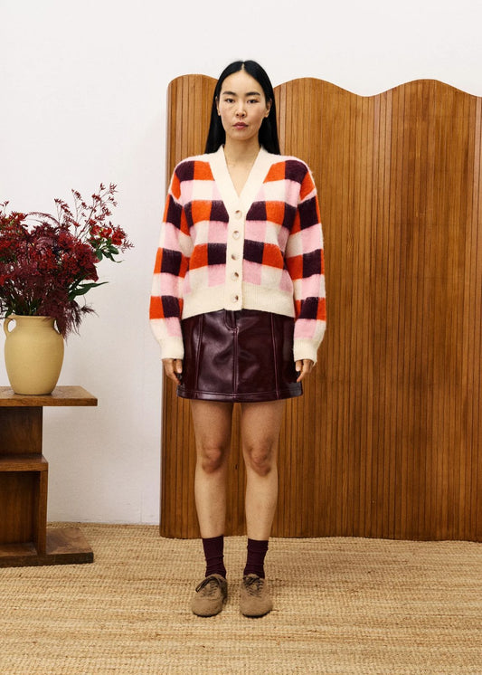 Viola Cardigan Rose