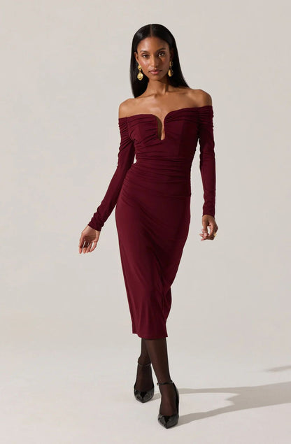 Lovinia Dress Wine