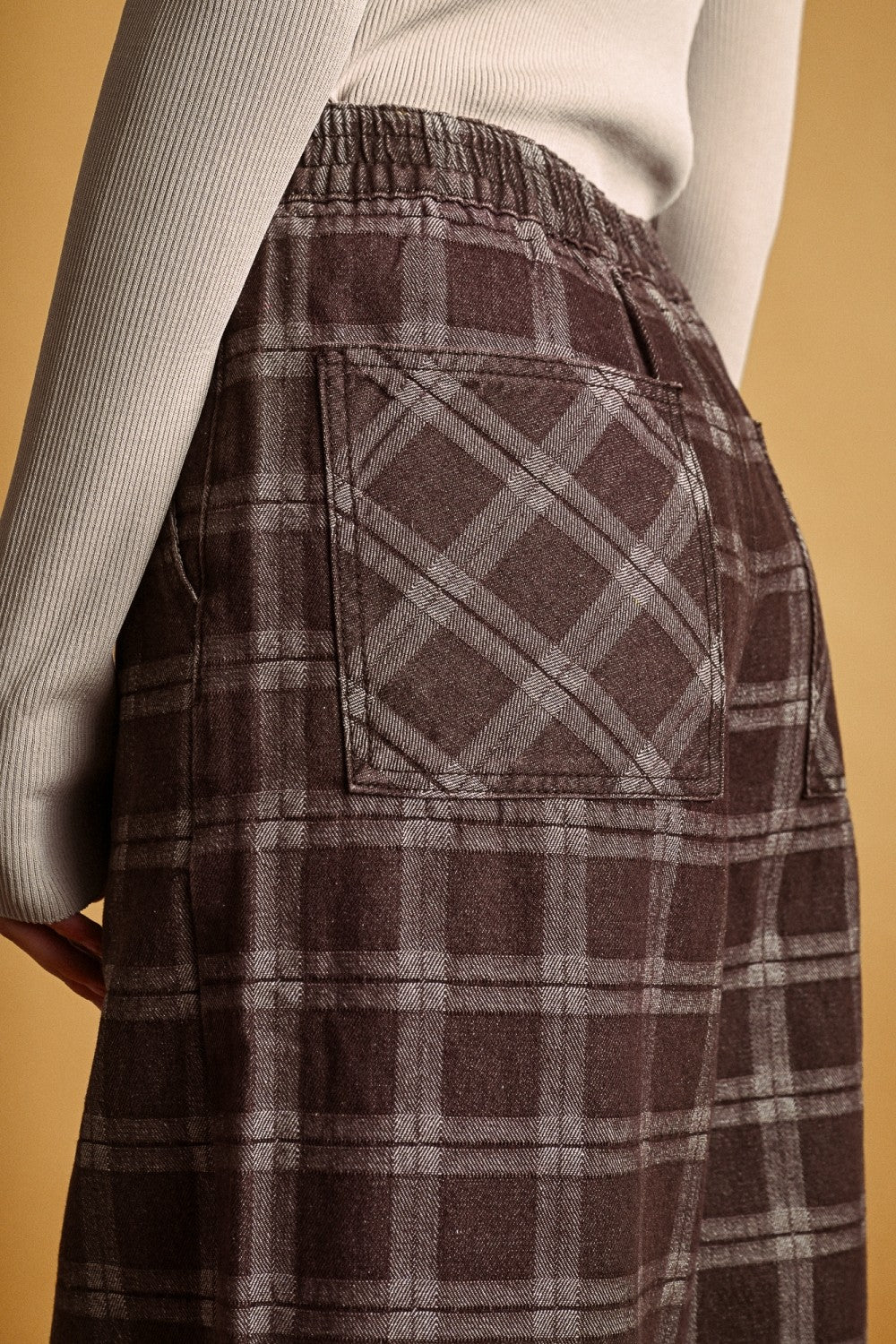 Plaid Pattens Black Brown