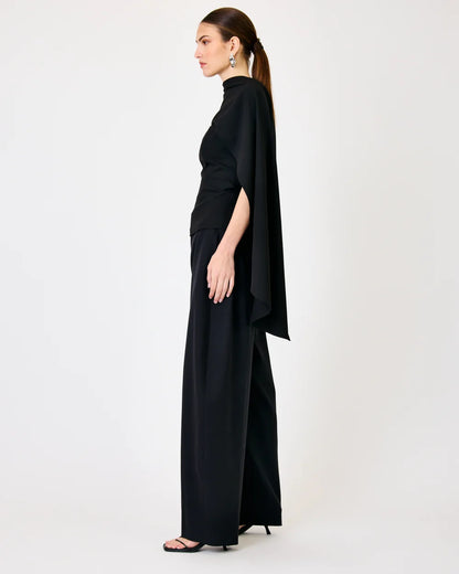 Silly Drape Top Black